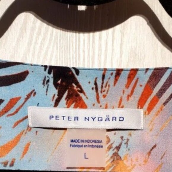 Peter Nygard Organic Blend - Mid Sleeve Blouse Fits Large - Mint As New - Picture 3 of 4